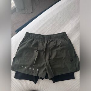 ASRV RIPSTOP 3" HIGH SPLIT LINER SHORT - Olive Green